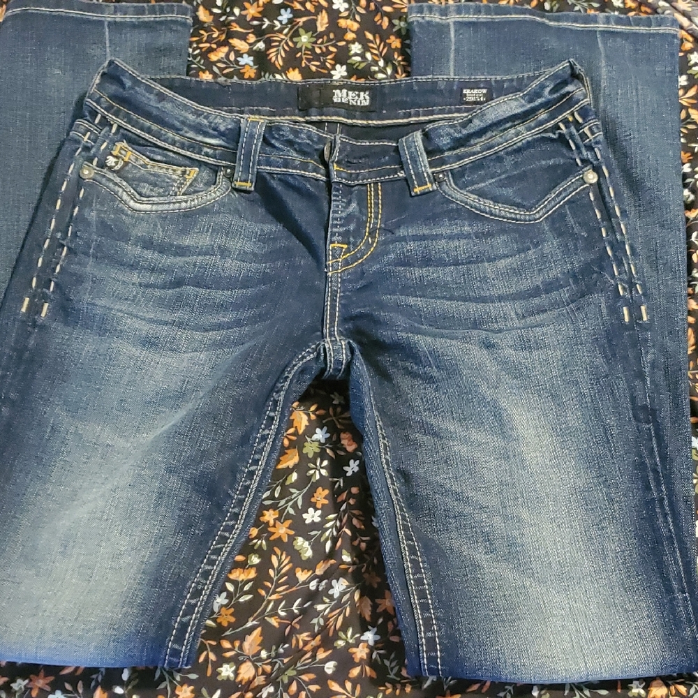 MEK Dark Blue Boot Cut Jeans